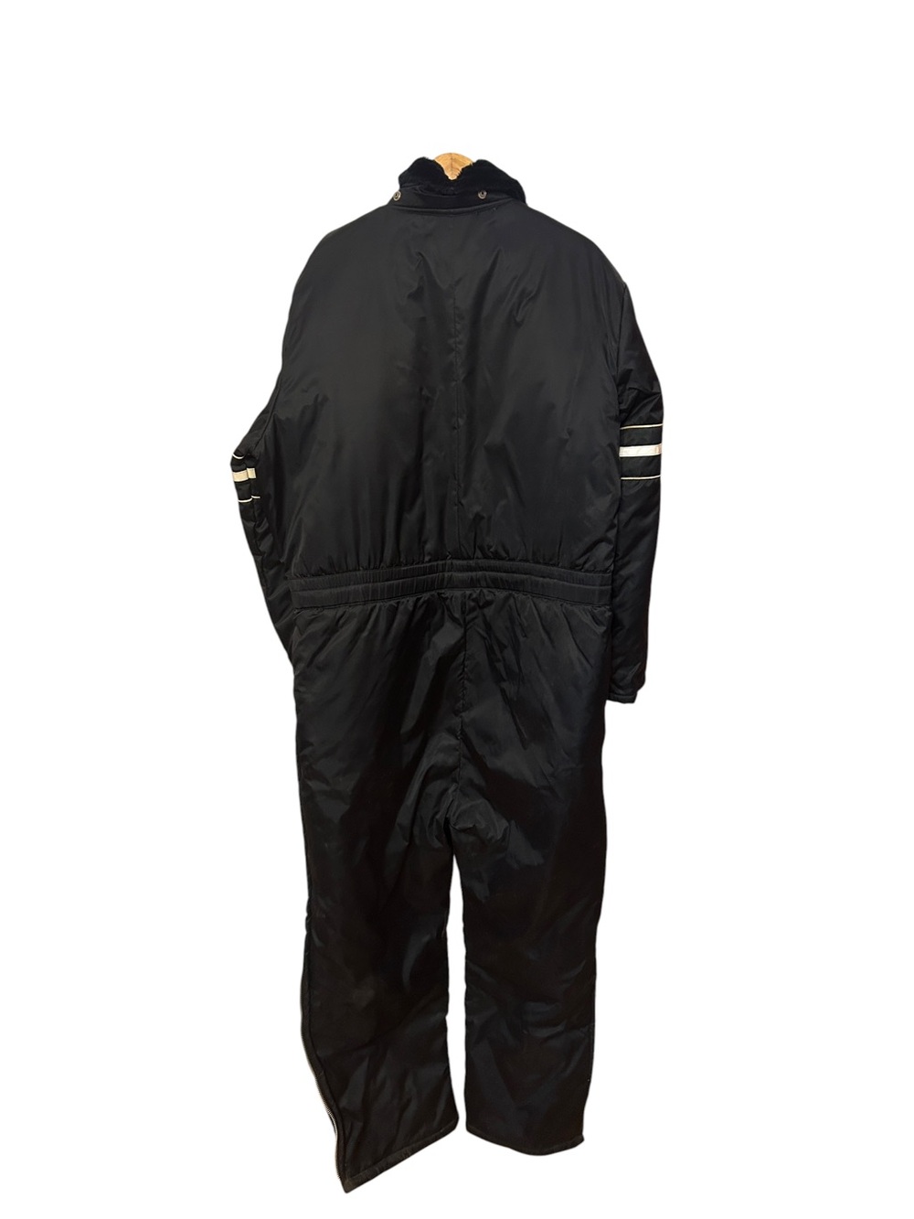 Vintage Sears Work Leisure Nylon Insulated Hooded Coveralls Jumpsuit Snow 48Tall - Picture 3 of 9